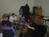 (Amanda), (Andrew), (Adam), Rob, (Carol), Sima, (Sonya), (Brad), (Jimbo), (Orallie)