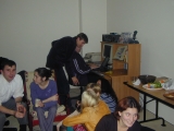 Rob, Sima, Brad, (Jimbo), (Flea), (Amanda), (Carol), (Orallie)